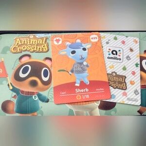 *5/$5* Sherb Amiibo Card Animal Crossing Nintendo Men Women Girl Boy Teen